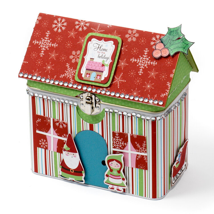 Holiday House Tin Box
