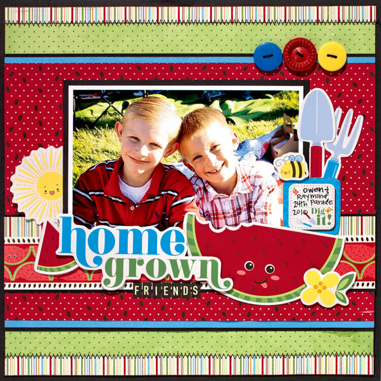 Berrylicious &quot;Homegrown Friends&quot; Layout