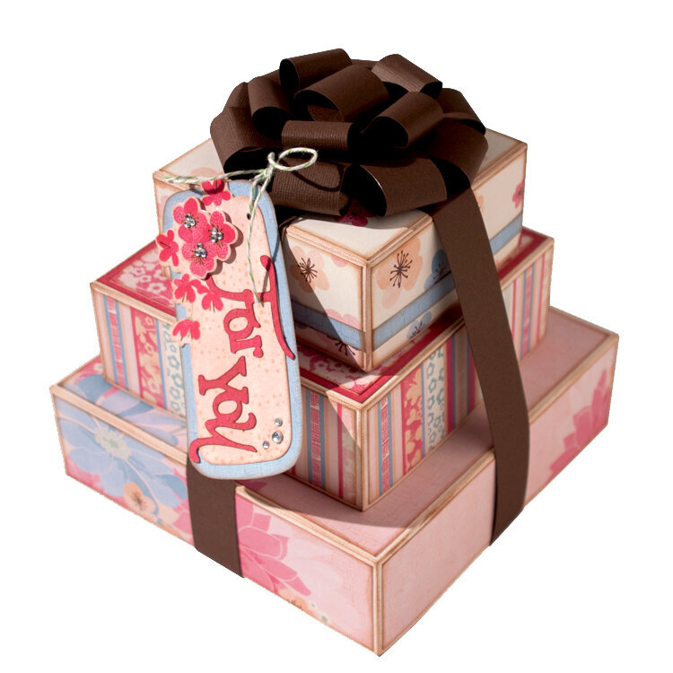 Garden Party Stacked Gift Boxes