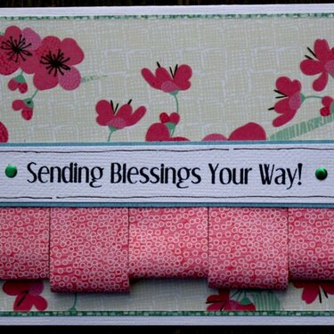 Garden Party &quot;Sending Blessings&quot; Card
