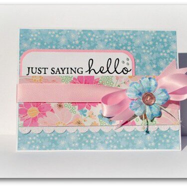 Garden Party &quot;Just Saying Hello&quot; Card