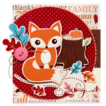 Happy Harvest Fox Card