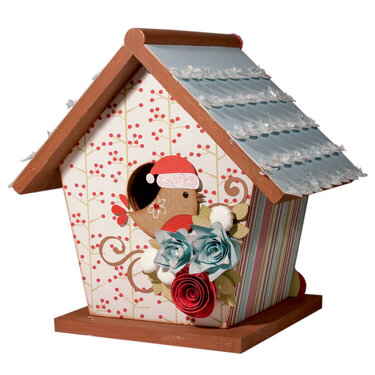Birdhouse using Imaginisce Santa&#039;s Little Helper Collection