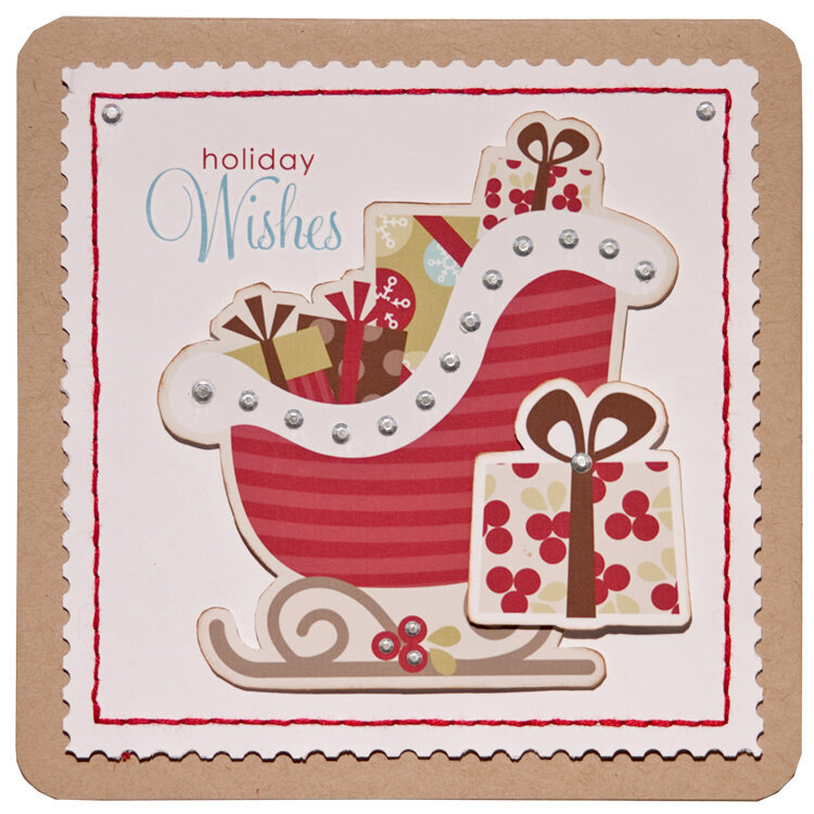 Holiday Wishes using Imaginisce Santa&#039;s Little Helper Collection