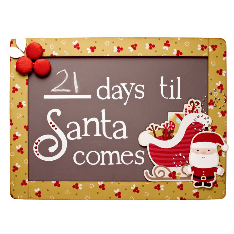Christmas Countdown using Imaginisce Santa&#039;s Little Helper Collection