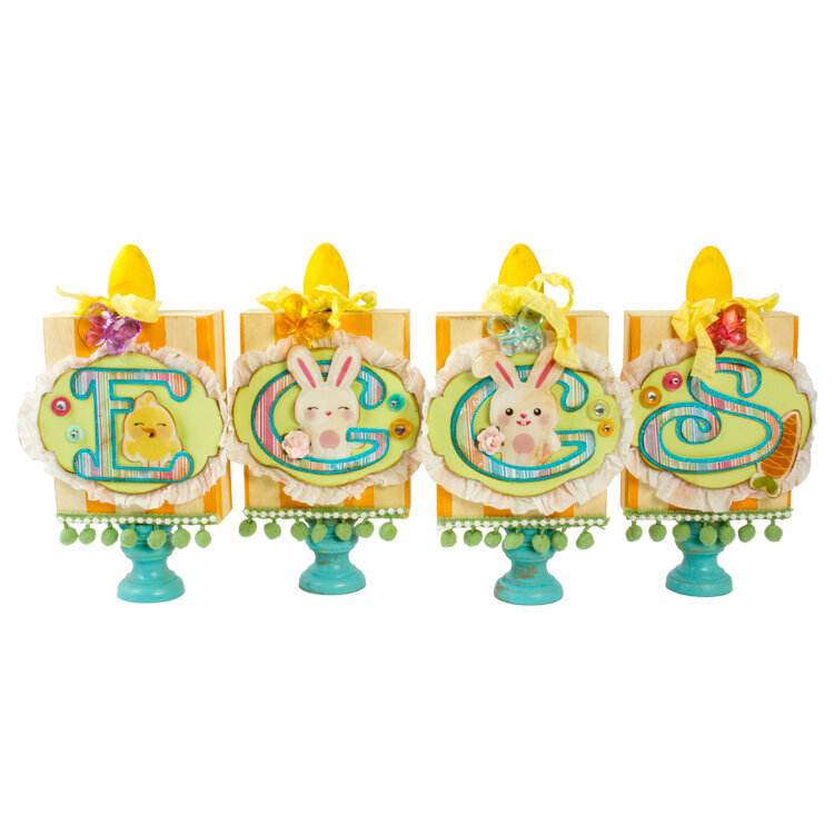 Easter Egg Holders featuring Hippity Hop from Imaginisce