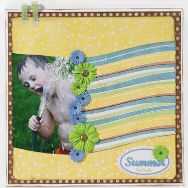 Boy Splash 12x12 by Dana Smith