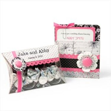 Pillow Treat Box and Shower Invite by Janet Wilkins