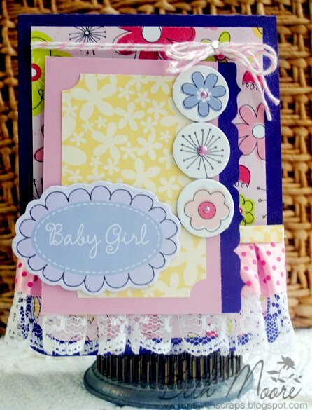 Little Cutie Baby Girl Card by Beth Moore