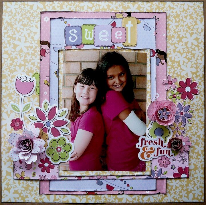 Little Cutie Sweet Girls Layout by Samantha Hauzer