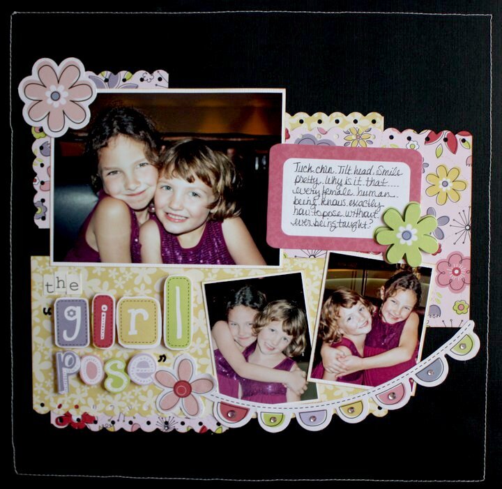 Little Cutie Girl Pose Layout by Robyn Schaub