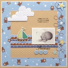 Little Cutie Precious Layout by Melinda Spinks