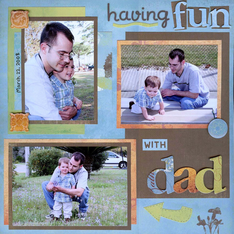 Having fun with Dad