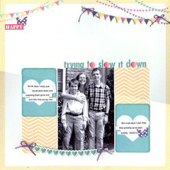 Trying to slow it down