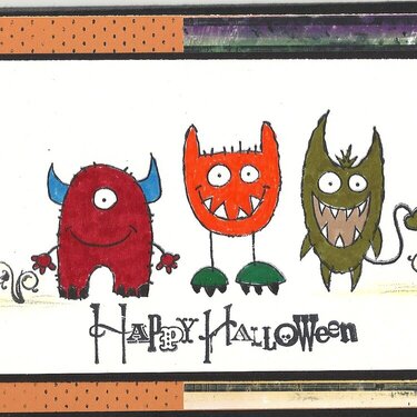 Front- Little Monsters Card