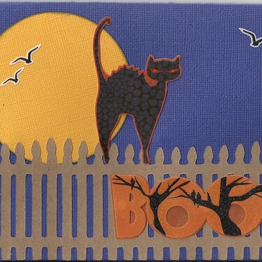 Front-Black Cat/Boo Card