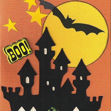 Front- Haunted Boo Card