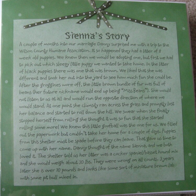 Sienna&#039;s Story Part 2