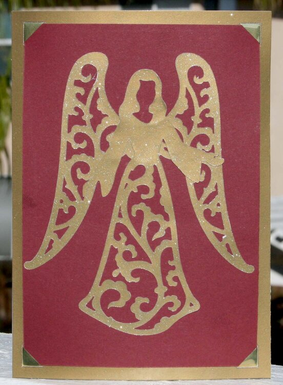 Cricut Christmas Angel Card