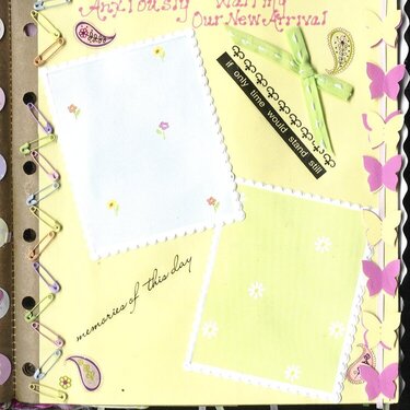 Baby Girl ScrapBag Card