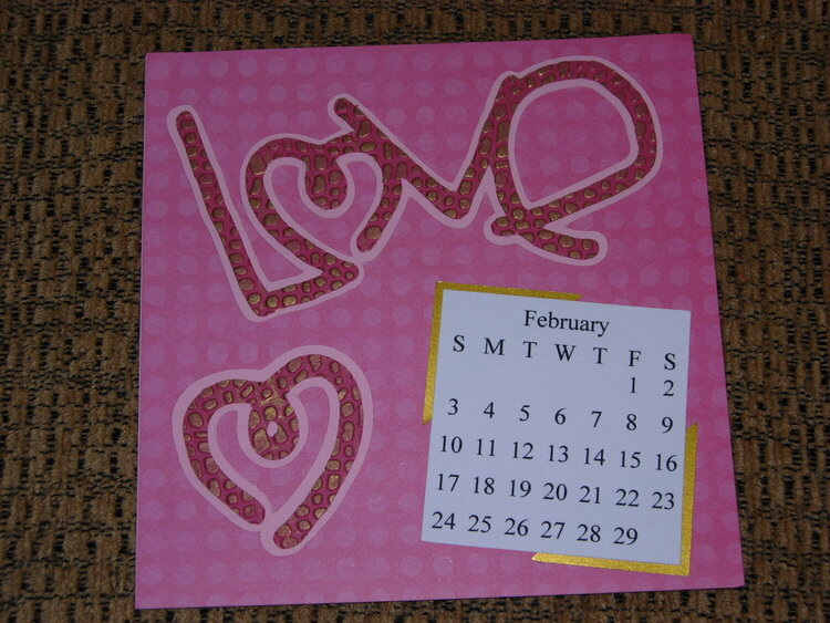 CD Calendar Pages - February