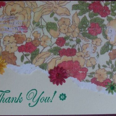 Thank You Card set of four