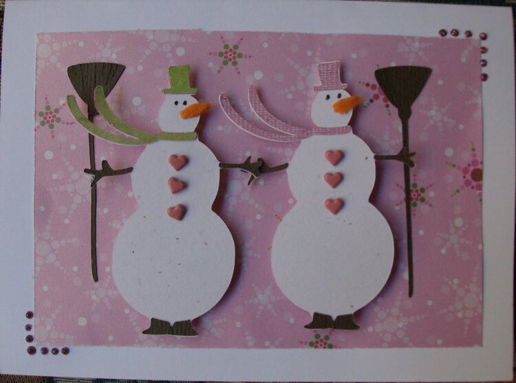 Snowman Friends card