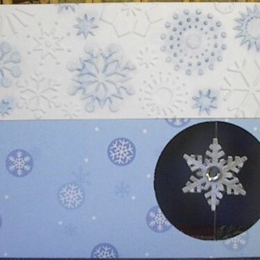 Floating Snowflake Card