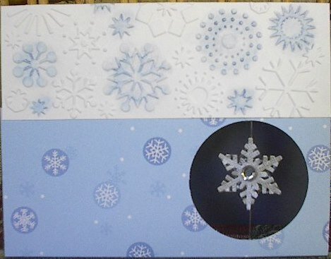 Floating Snowflake Card