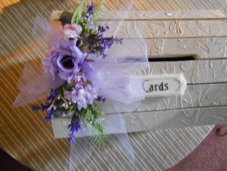 Wedding card box.