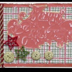 Christmas card using Scrappy Chic cafe kit