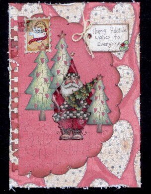 Christmas card using Scrappy Chic Cafe kit