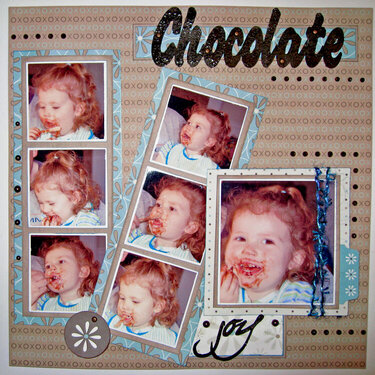 chocolate joy (stickles added)