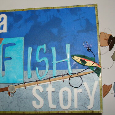 Paperbag Album Swap- Little Boy Fishing theme