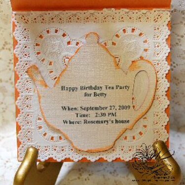Inside Tea Party Birthday Invite