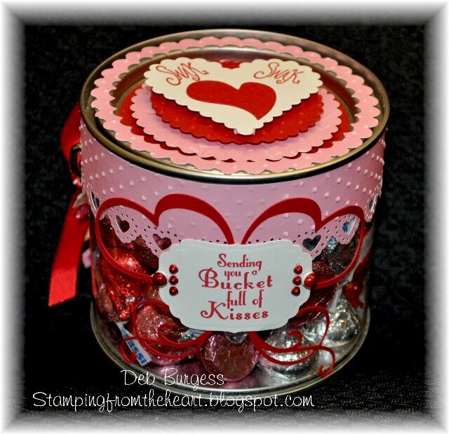 Heart Tin with Kisses