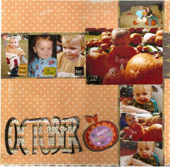 October Monthly Calendar Page