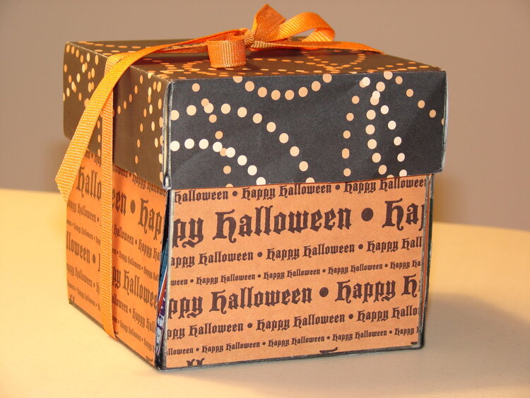 Halloween explosion box
