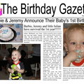 The Birthday Gazette