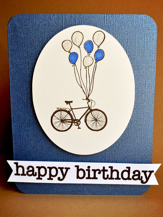 biking birthday card