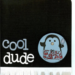 cool dude *penguin* card