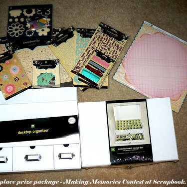 *Making Memories Contest prize package*