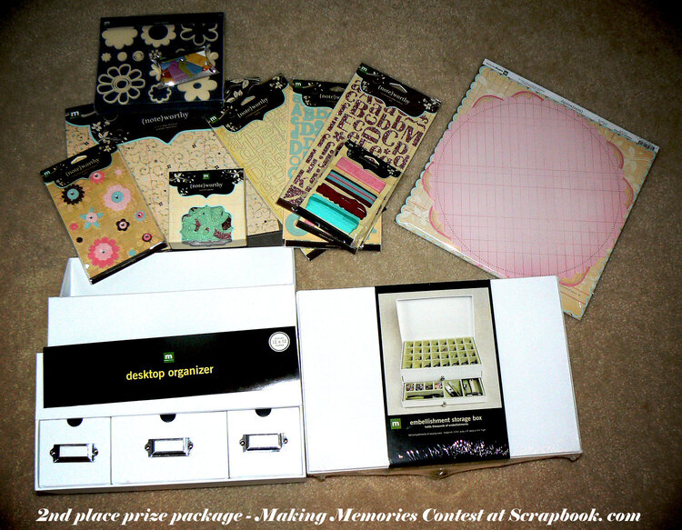 *Making Memories Contest prize package*