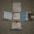 Scrapbook in a box - top layer view