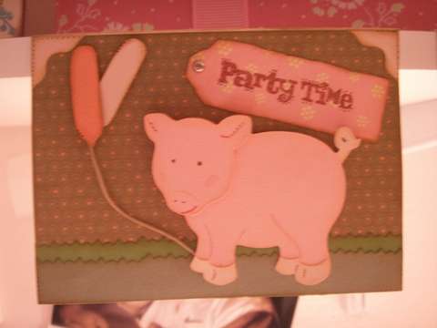 Party Time Pig Invitation