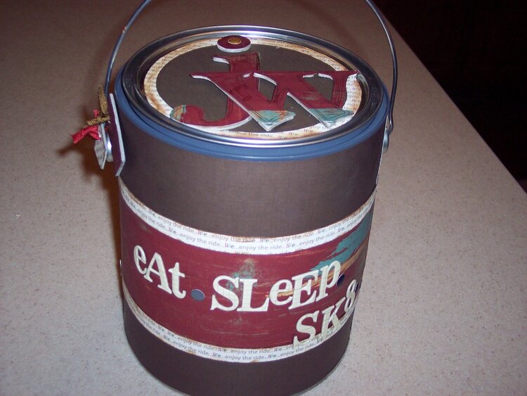Eat Sleep Sk8 * Altered Paint Can*