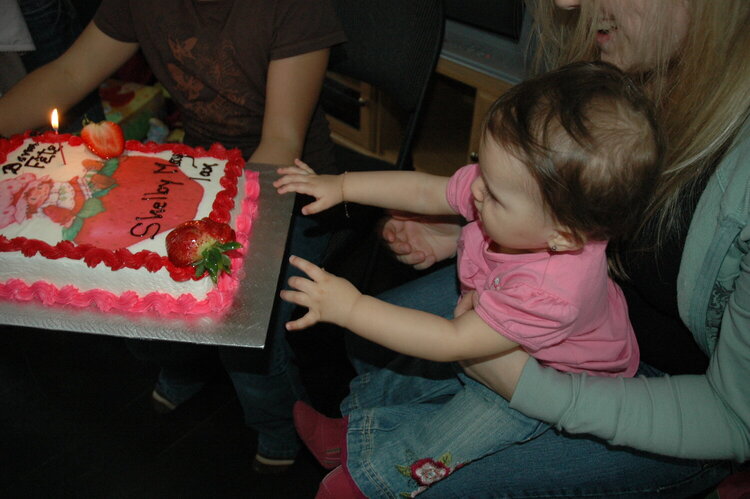 she was really amazed by the cake