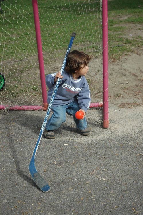 ashton playing hockey
