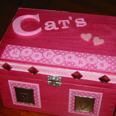 Cat&#039;s keepsake box