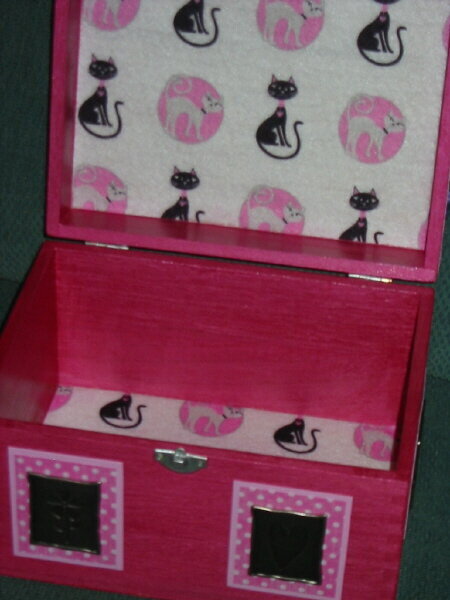 Inside of Cat&#039;s keepsake box